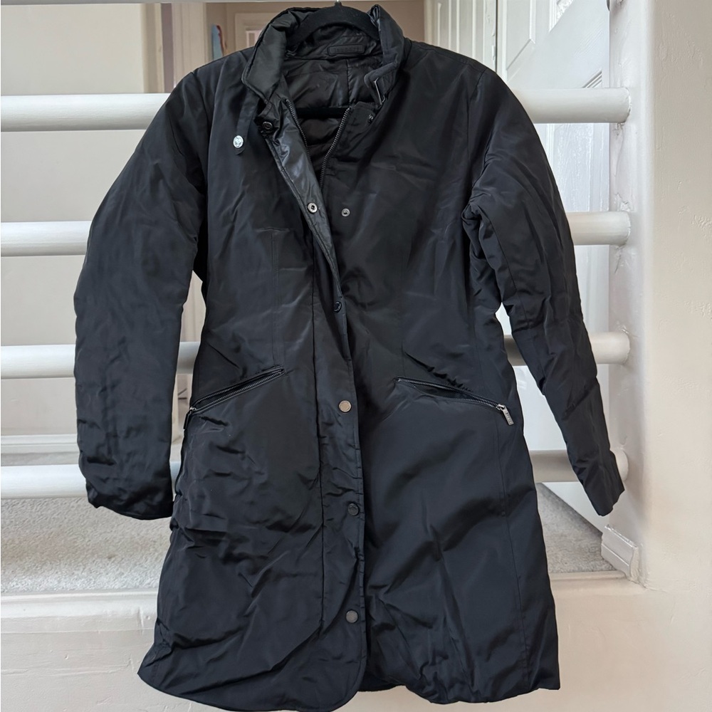 Laundry By Shelli Segal Packable Black Reversible Coat SZ M
